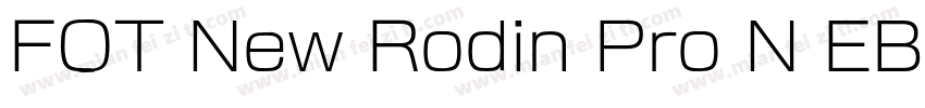 FOT New Rodin Pro N EB字体转换